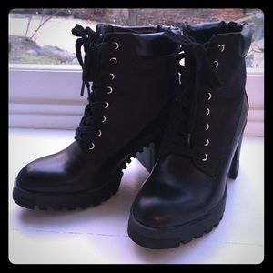 Zara high hills booties- like new